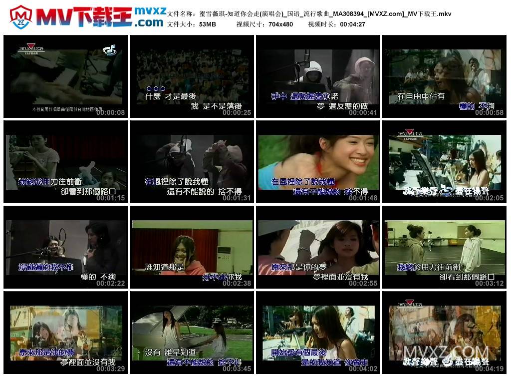 蜜雪薇琪-知道你会走(演唱会)_国语_流行歌曲_MA308394